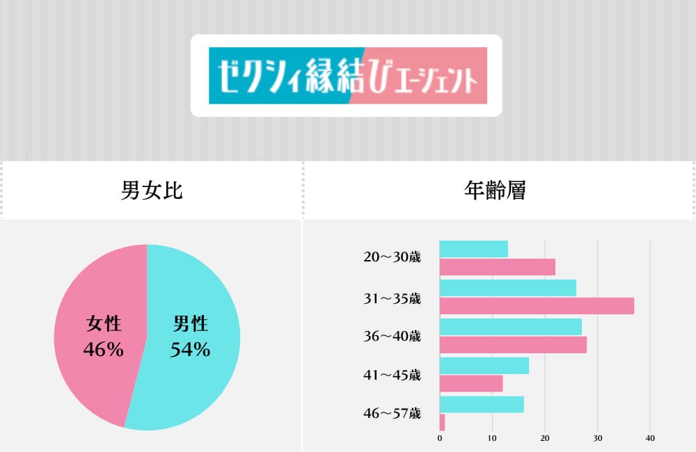 ゼクシィ縁結びエージェントの会員データ